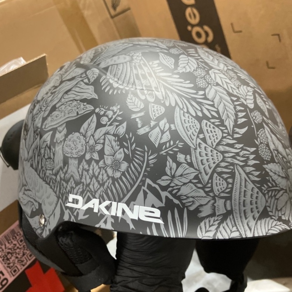 Dakine Gray Floral-Pattern Snow Helmet